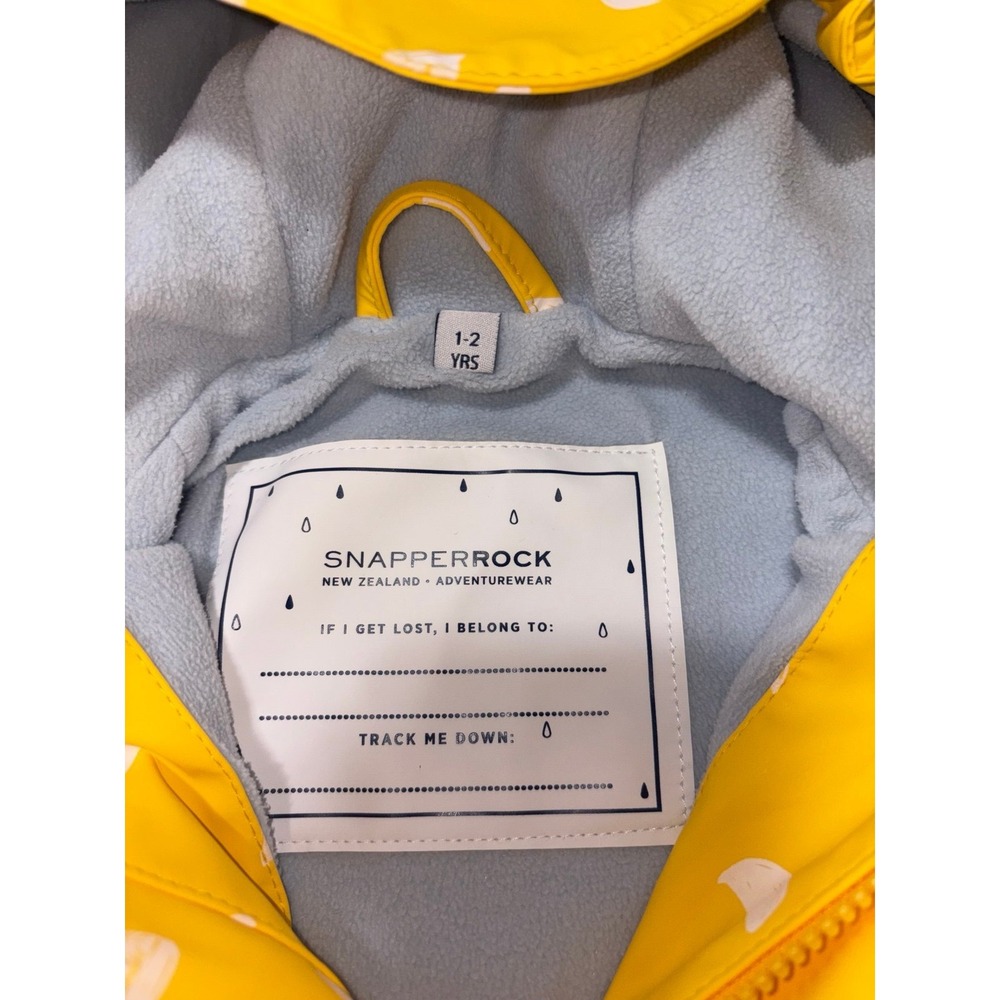Snapper Rock Sun Cloud Recycled Waterproof Raincoat 1-2 years - Picture 6 of 6